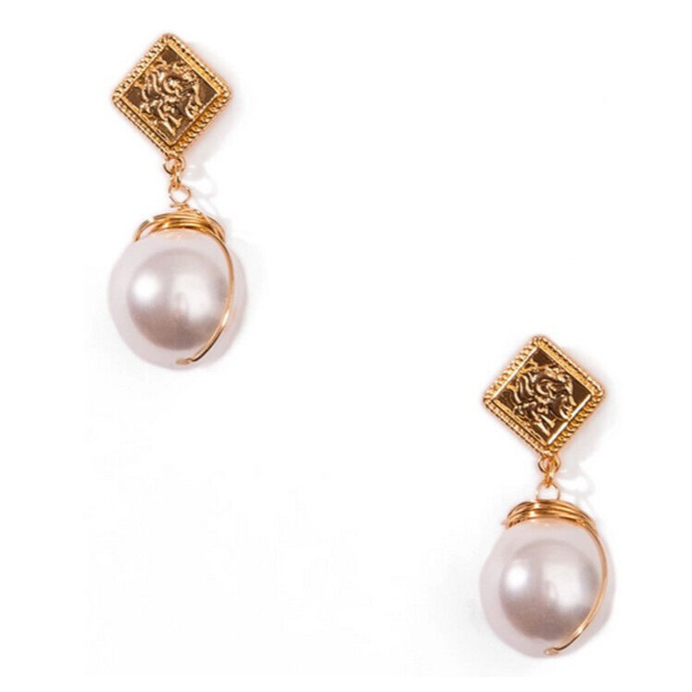 8 Other Reasons x Jenn Im Jinju Imitation Pearl Drop Earrings in Gold at Nordstr